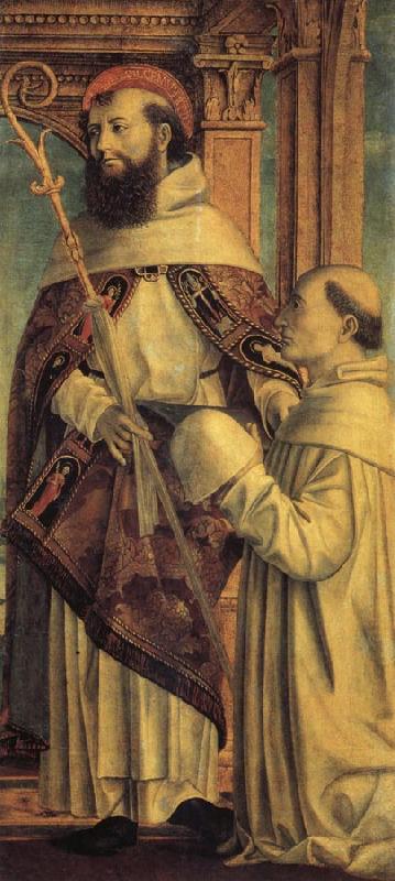 Bernardo Zenale St.Bernard and a Cistercian Monk oil painting picture